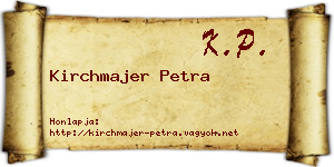 Kirchmajer Petra névjegykártya