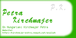 petra kirchmajer business card
